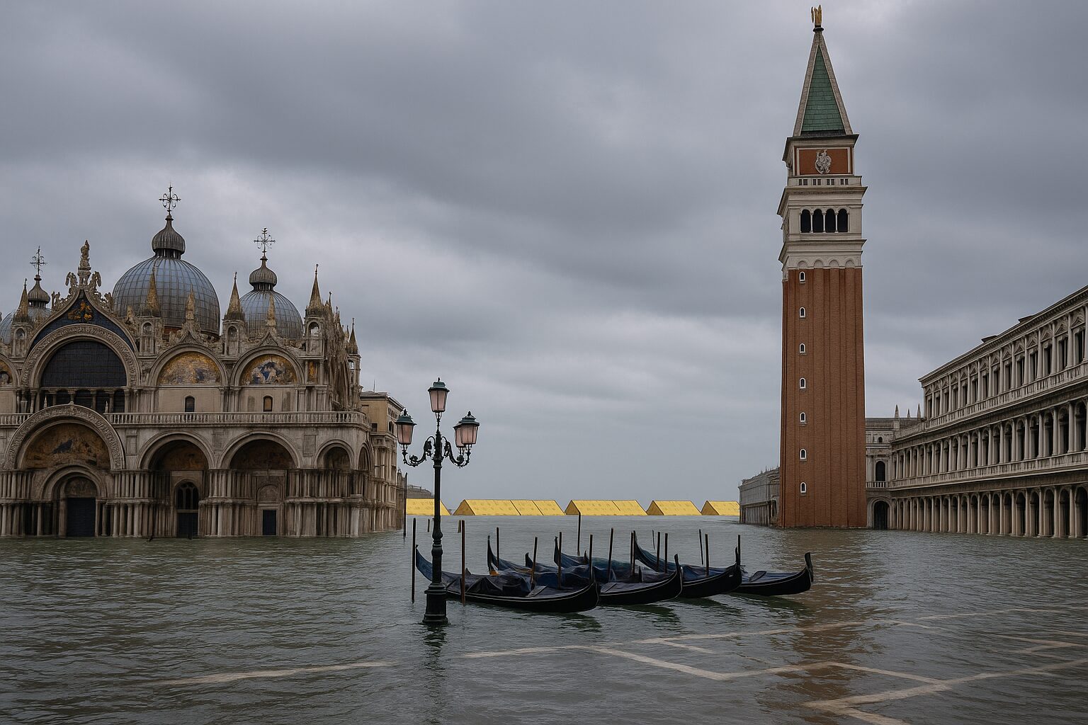 Venezia, attivo il Mose per la marea sostenuta: lunedì il livello massimo