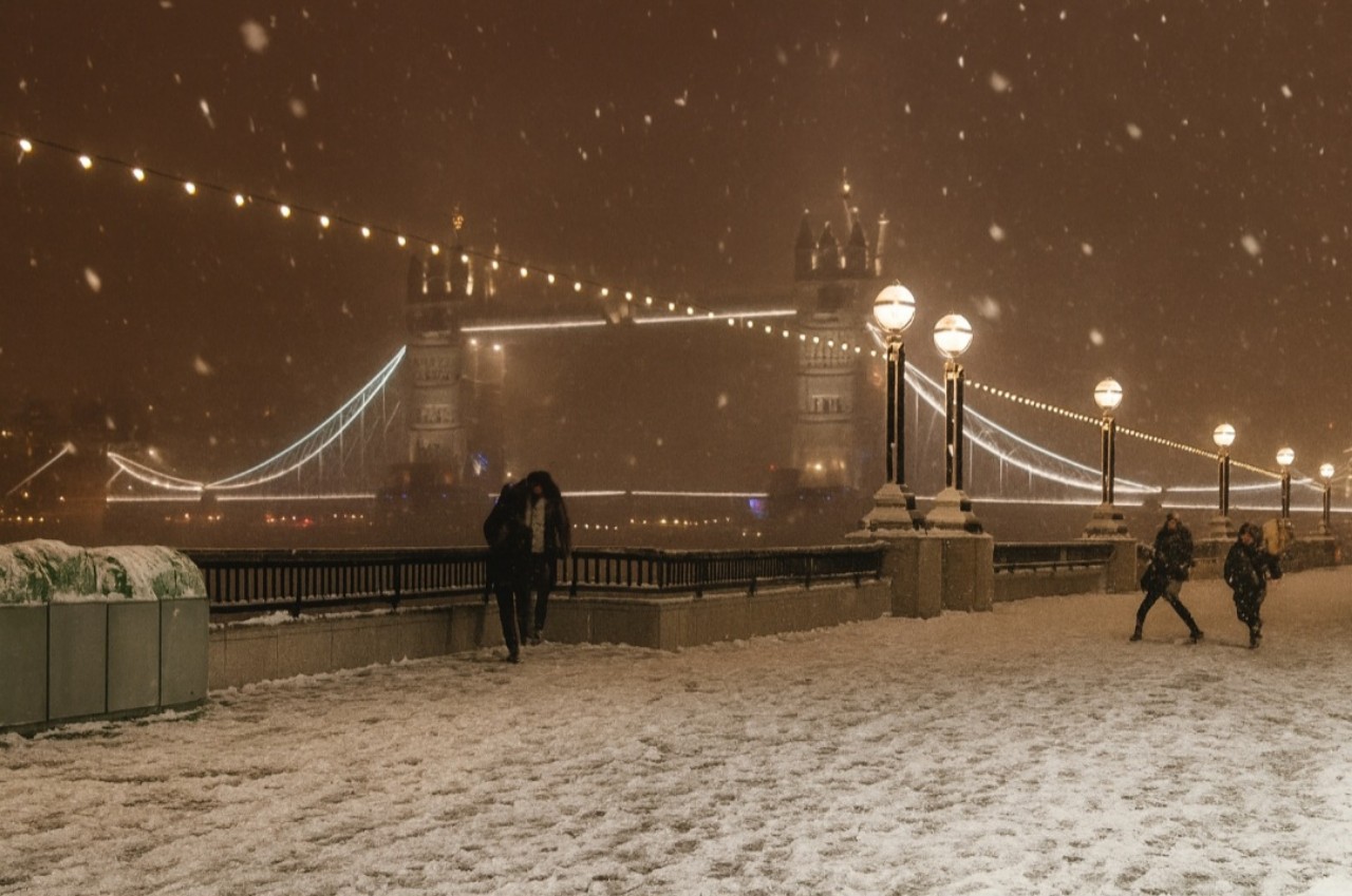 Neve a Londra 20 novembre