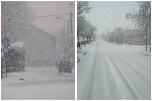 Neve falde larghe e farinosa