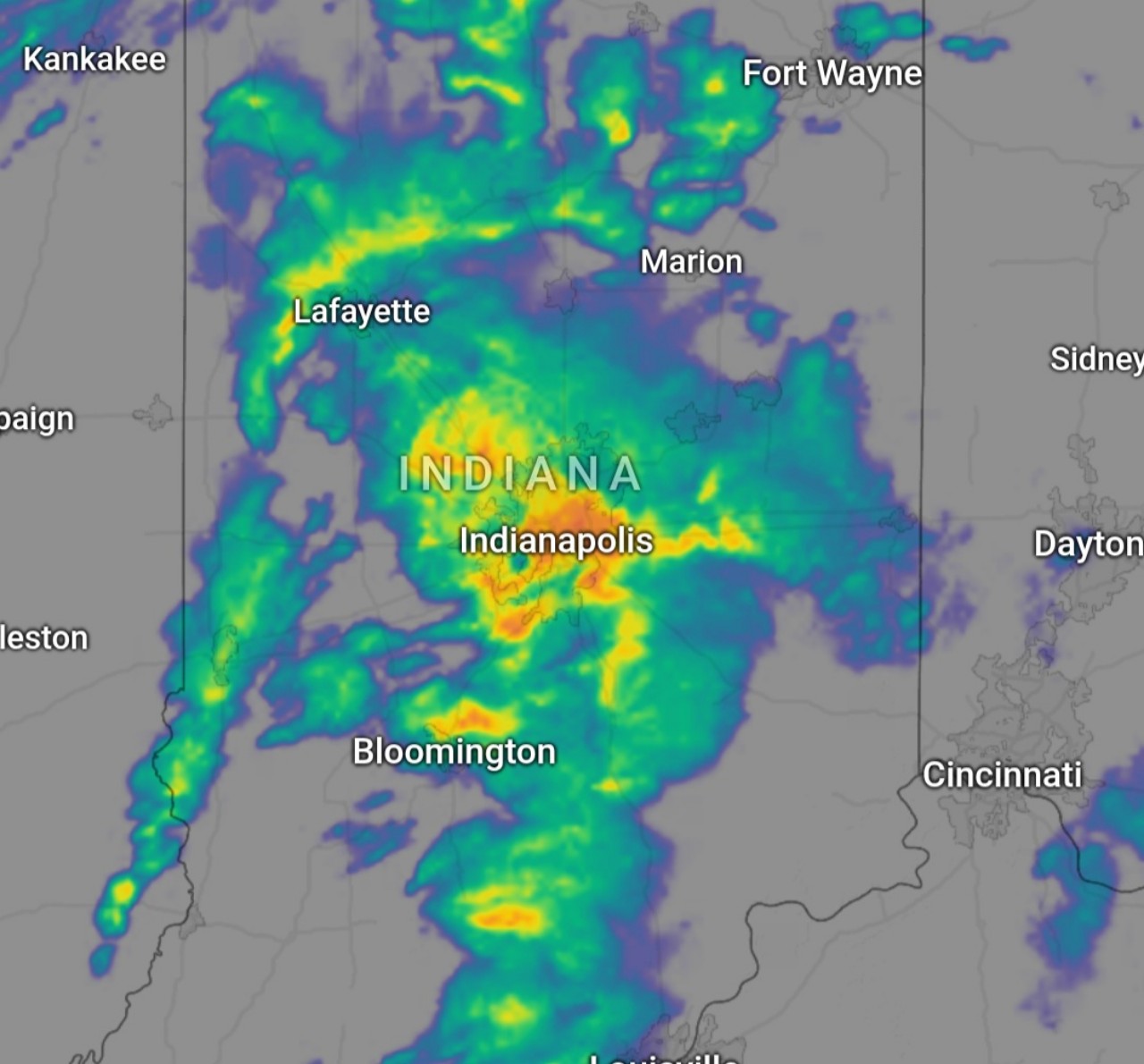 Neve radar Indiana