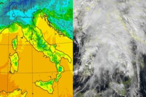 Temperature massime e satellite 24 novembre