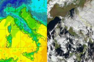Temperature massime e satellite 27 novembre