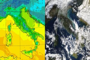 Temperature massime e satellite 29 novembre