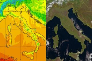 Temperature massime e satellite 5 novembre