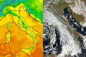 Temperature massime e satellite 7 novembre
