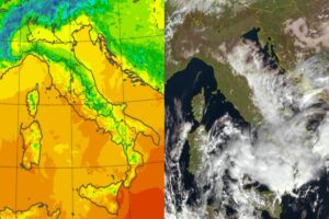 Temperature massime e satellite 9 novembre