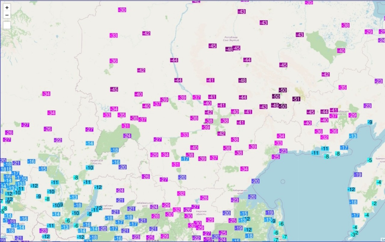 Temperature minime Russia