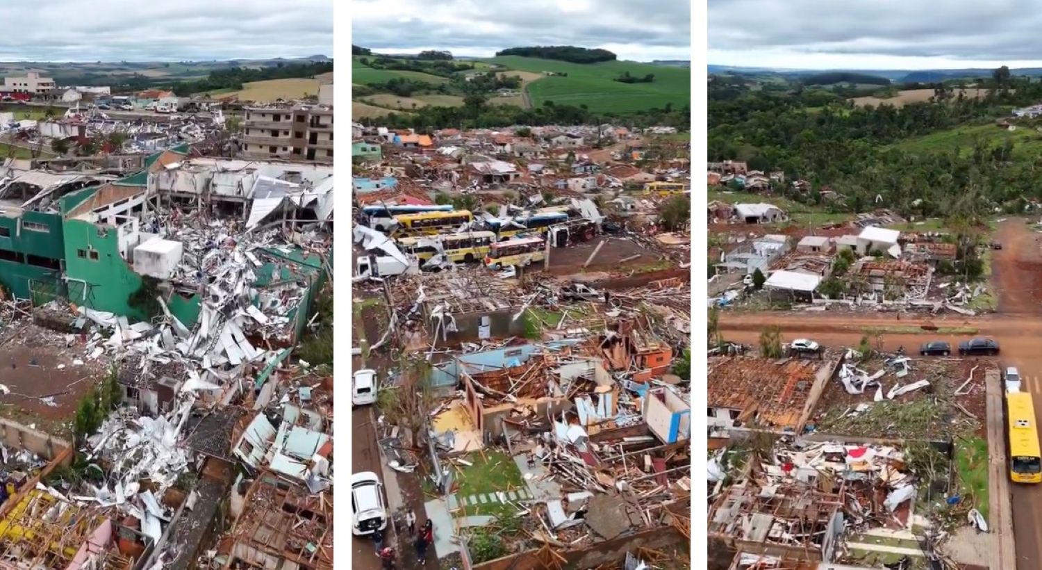 Tornado devastante a Rio Bonito do Iguaçu: il VIDEO dei danni è impressionante