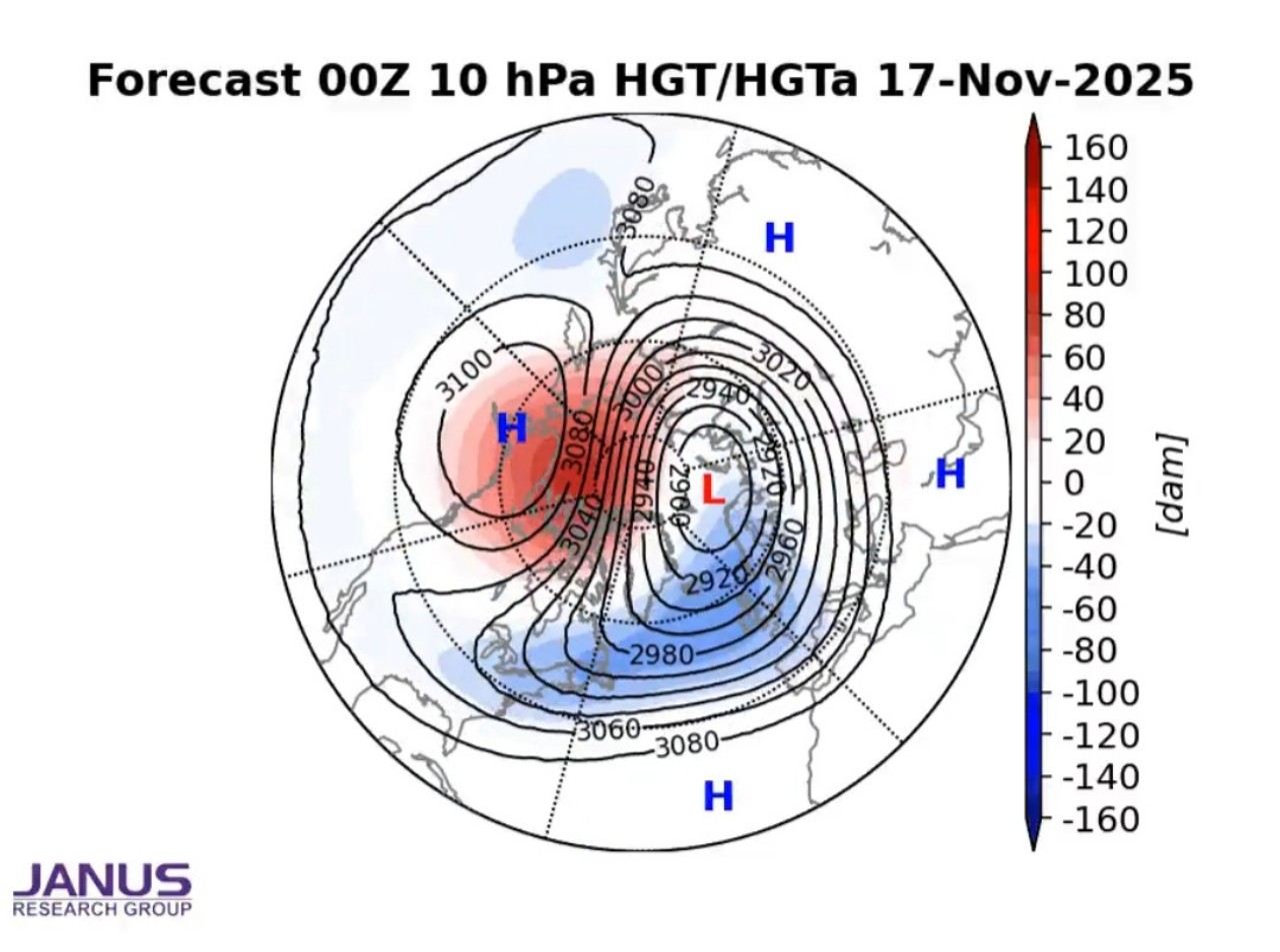 Vortice Polare 17 novembre