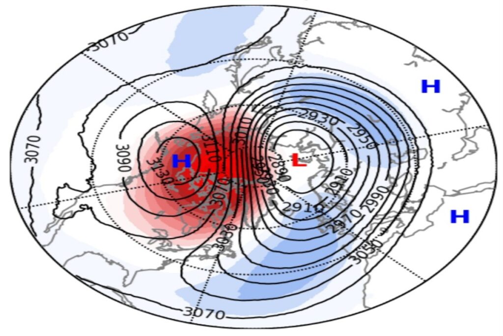 Vortice polare fine novembre