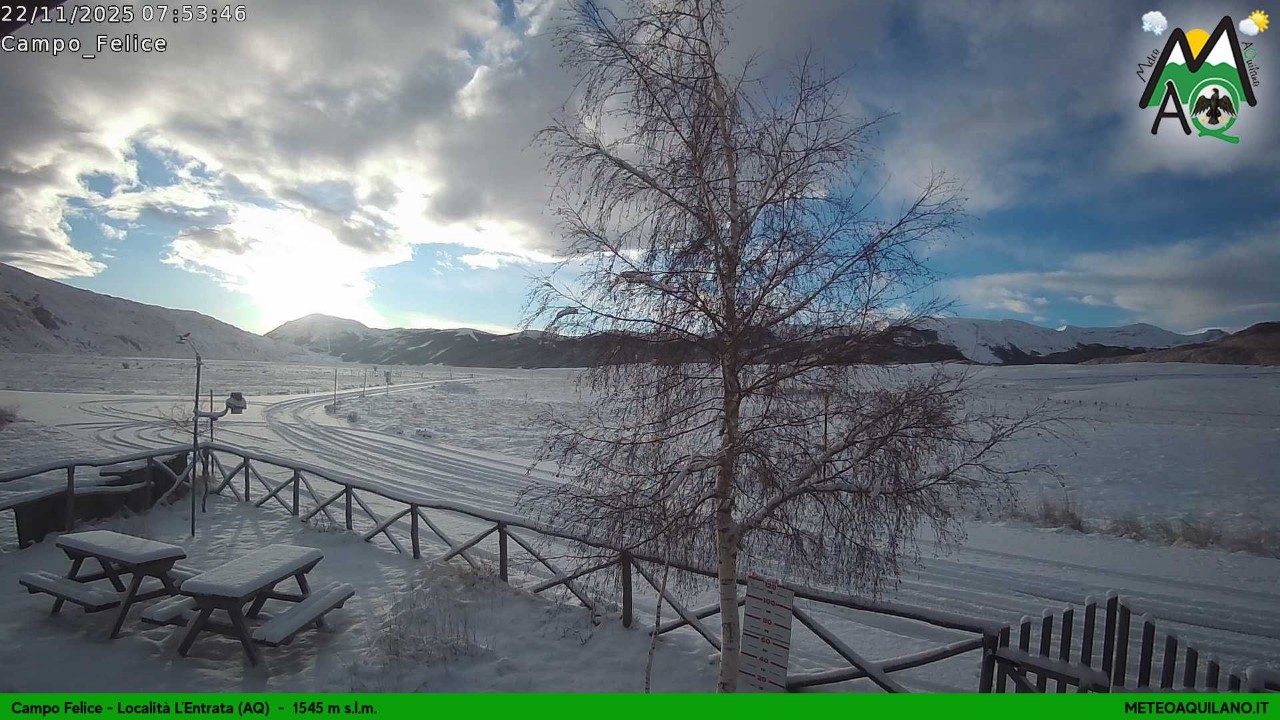 Neve a Campo Felice (AQ) - Webcam di Meteo Aquilano