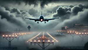 aereo nebbia