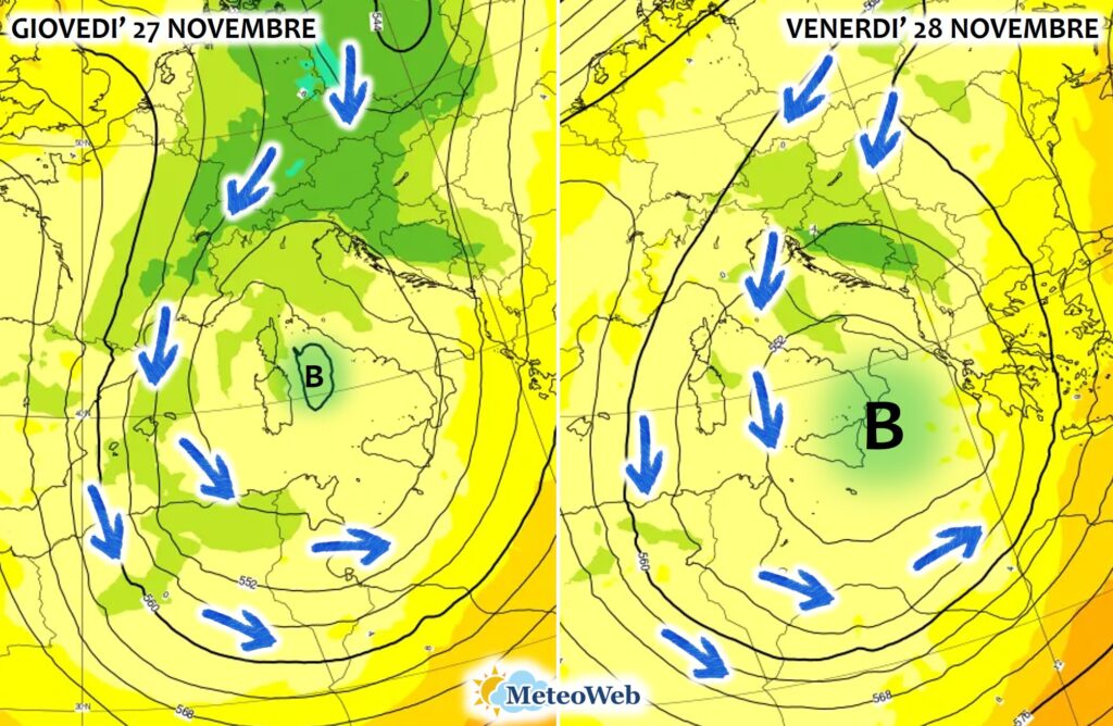 allerta meteo 27 e 28 novembre 2025