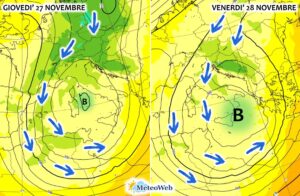allerta meteo 27 e 28 novembre 2025