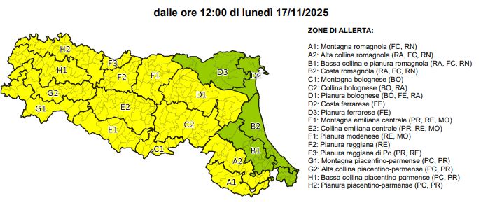 allerta meteo emilia romagna