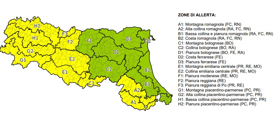 allerta meteo emilia romagna 17 novembre