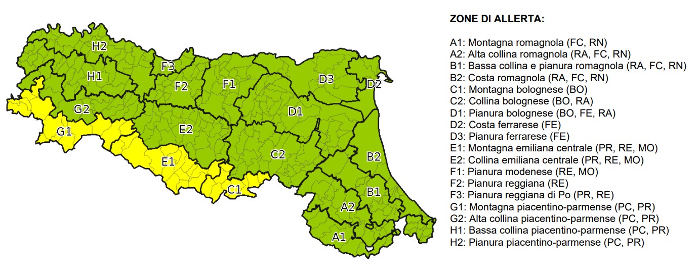 allerta meteo emilia romagna 2 novembre