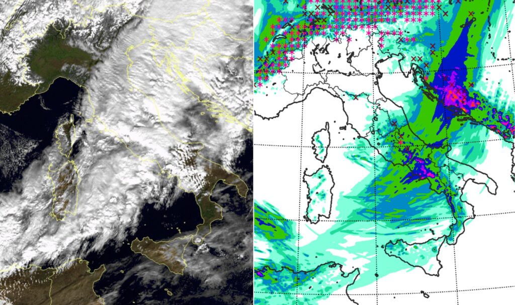 allerta meteo italia 25 novembre 2025