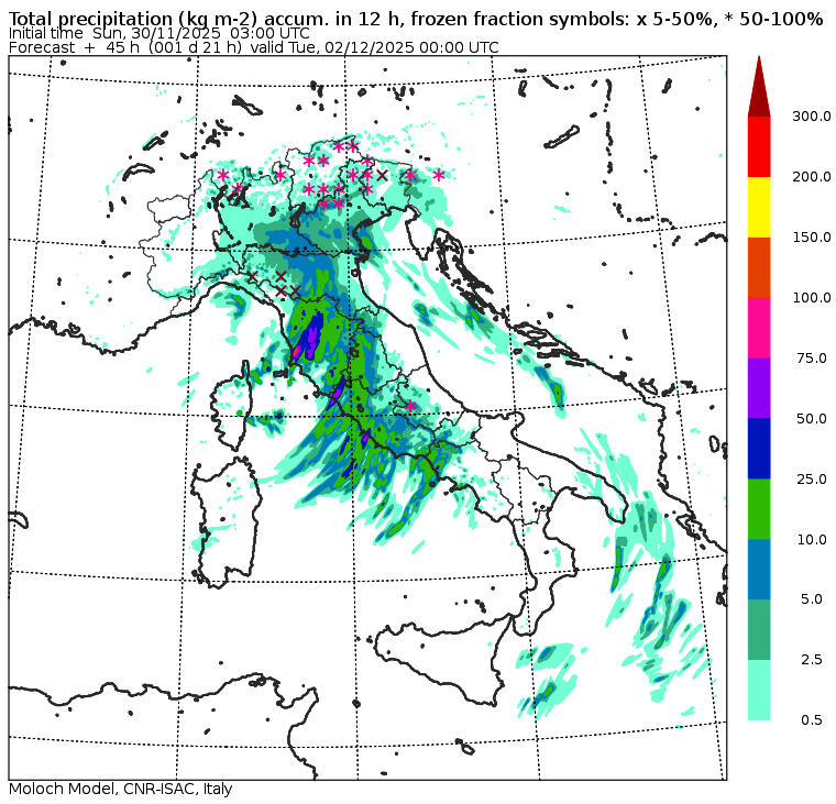 allerta meteo lunedì 1 dicembre sera