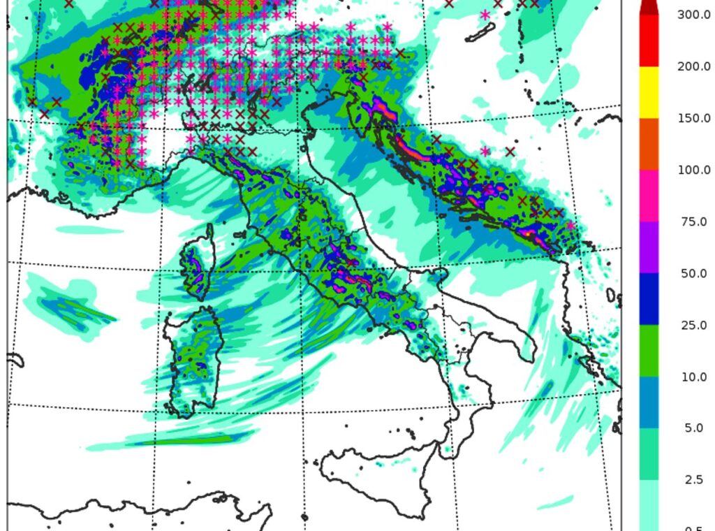 allerta meteo lunedì 24 novembre