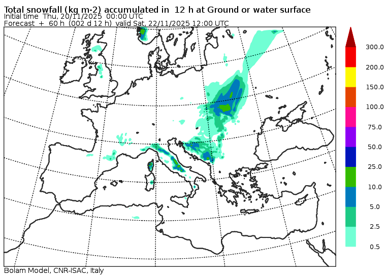 allerta meteo neve sabato mattina
