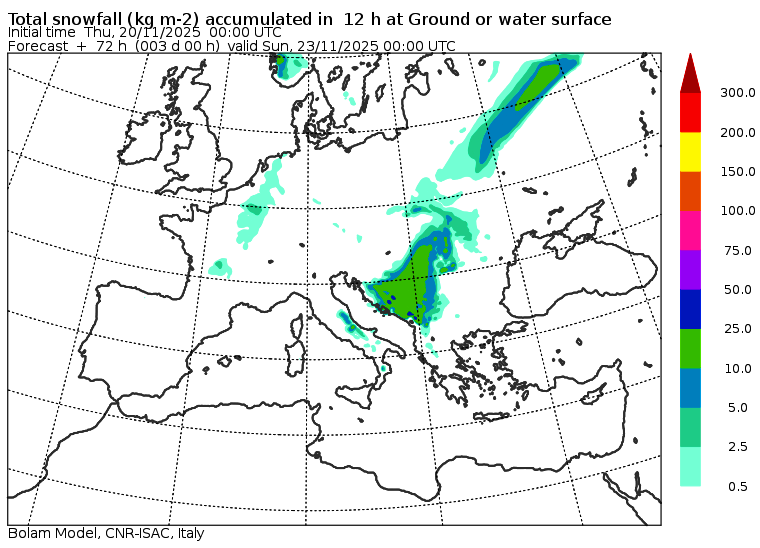 allerta meteo neve sabato sera