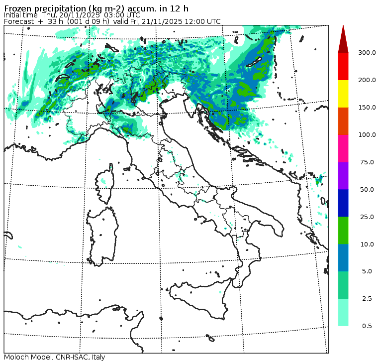 allerta meteo neve venerdì mattina