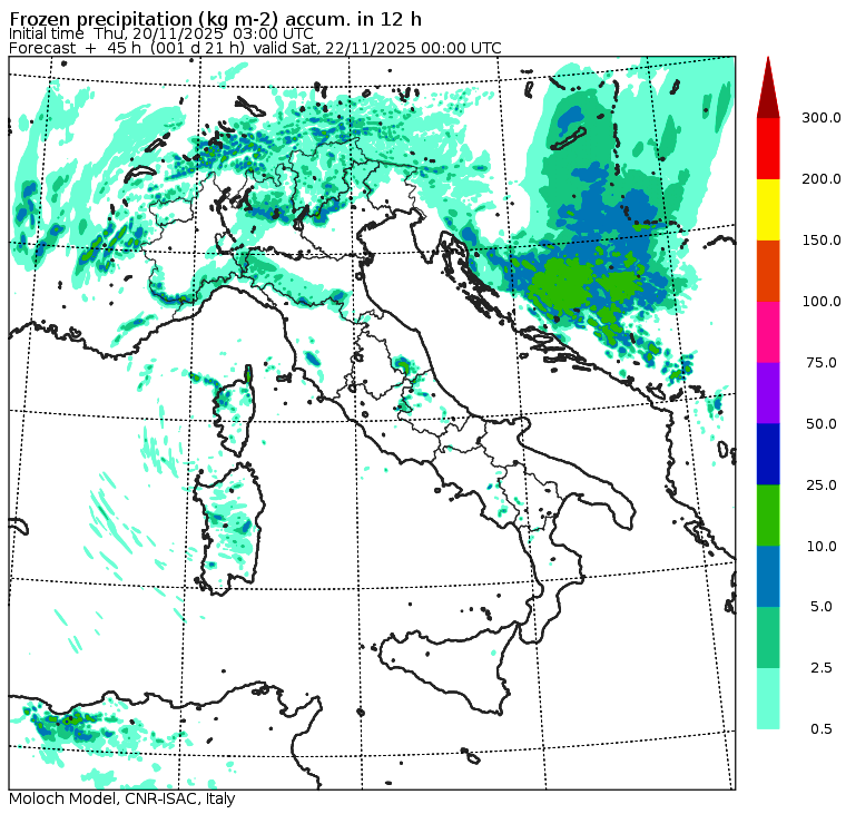 allerta meteo neve venerdì sera