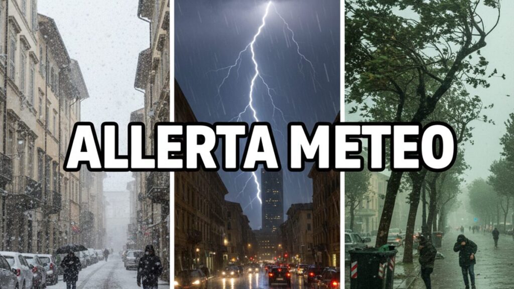 allerta meteo oggi aeronautica militare neve vento burrasca temporali maltempo