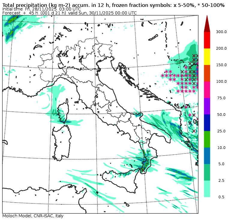 allerta meteo sabato 29 novembre sera