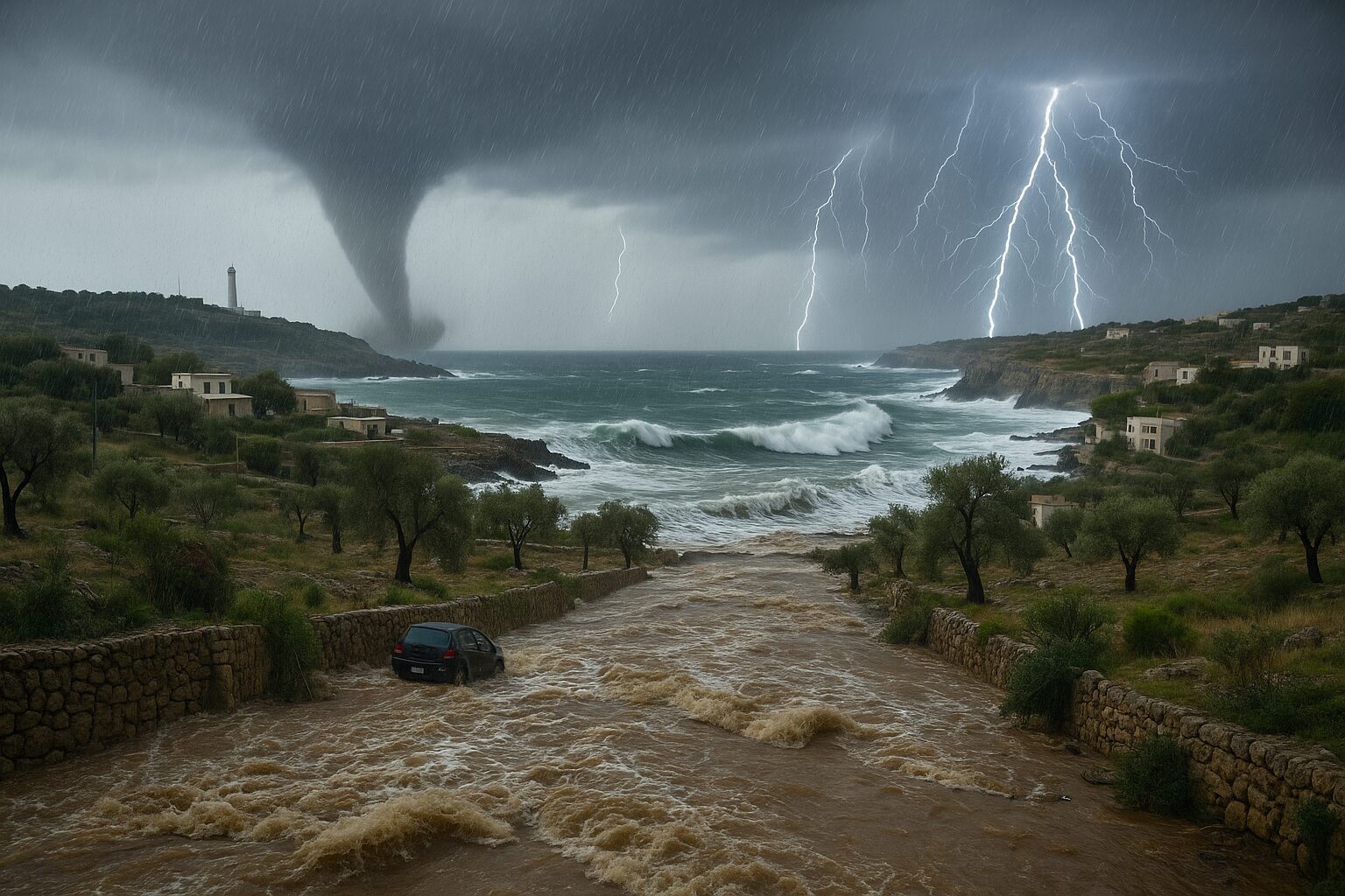 Allerta Meteo, le piogge torrenziali in arrivo giovedì 4 e venerdì 5 dicembre fanno paura al Sud Italia