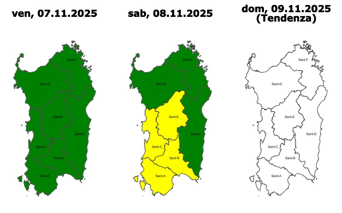 allerta meteo sardegna 8 novembre