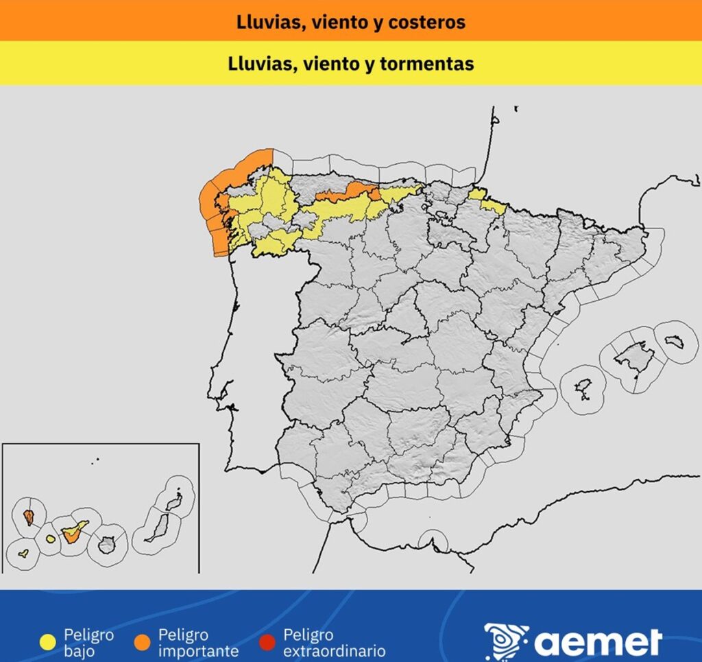 allerta meteo spagna tempesta claudia