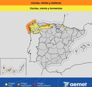 allerta meteo spagna tempesta claudia