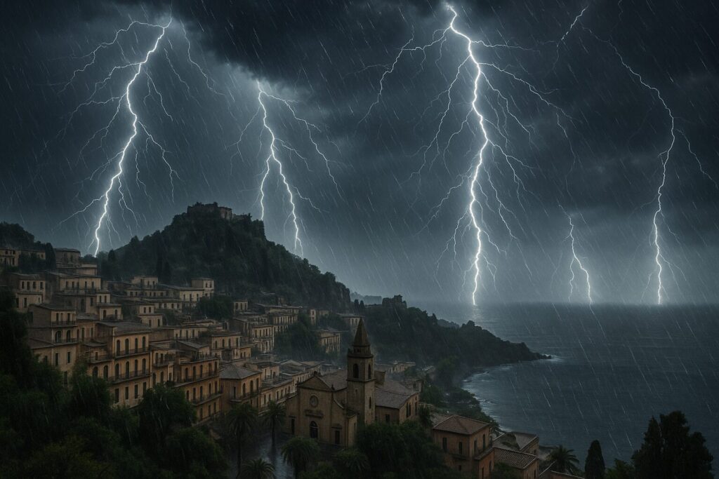 allerta meteo taormina temporali sicilia