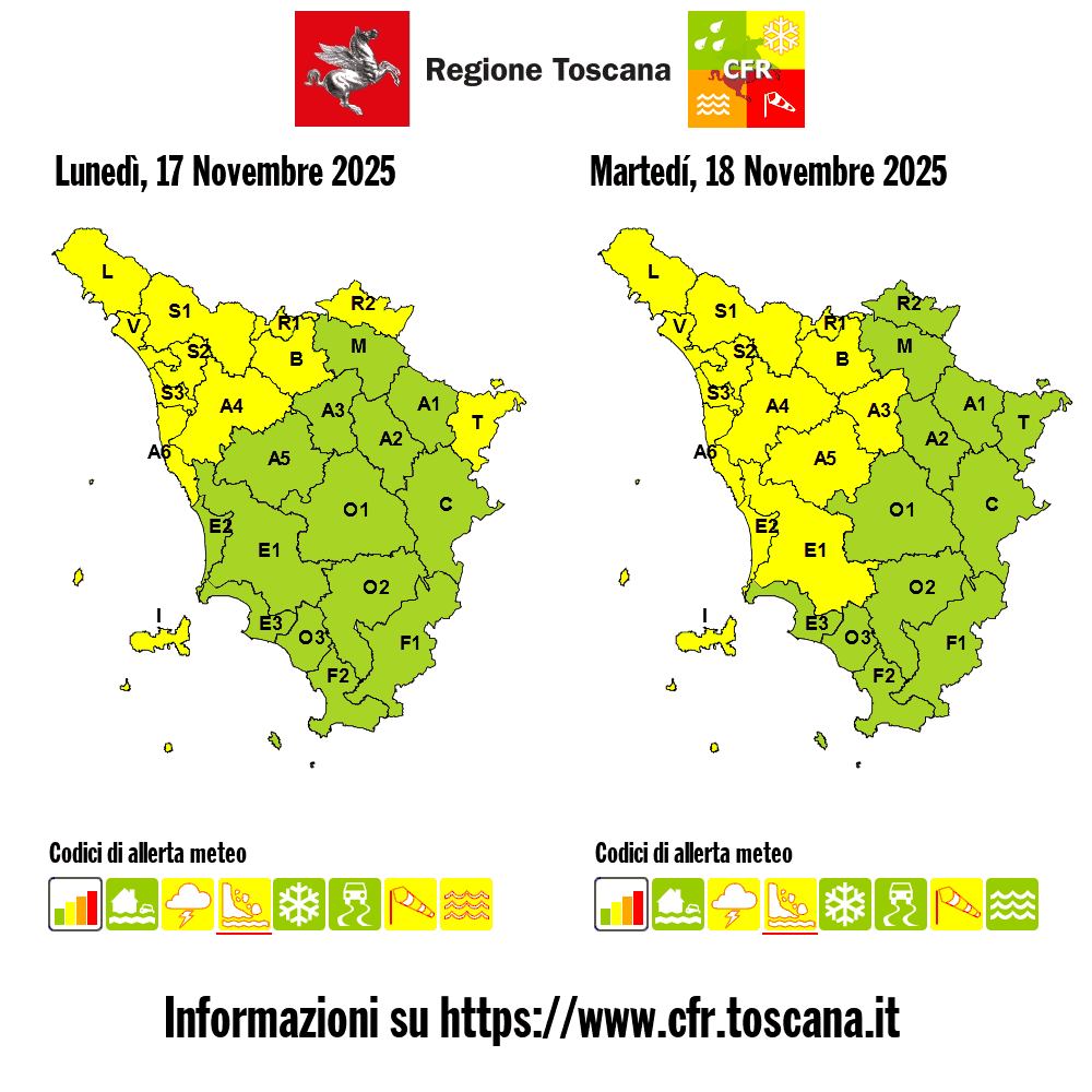 allerta meteo toscana