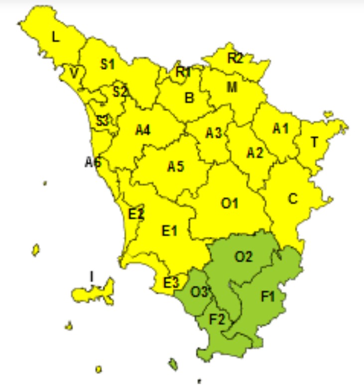 allerta meteo toscana 17 novembre