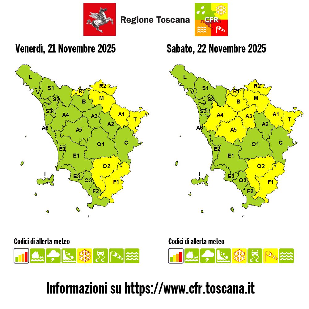 allerta meteo toscana