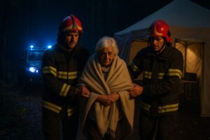 anziana soccorsa vigili del fuoco