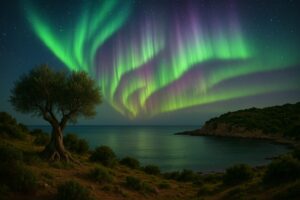 aurora boreale sud italia