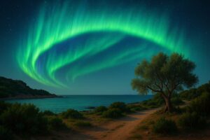 aurora boreale sud italia