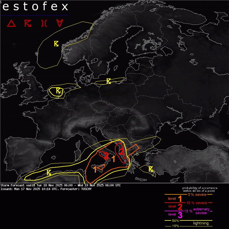 bollettino allerta meteo estofex