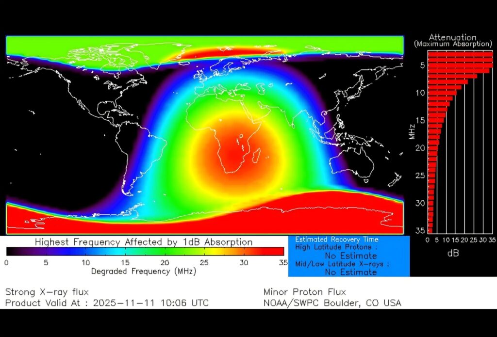 brillamento blackout radio cme cannibale
