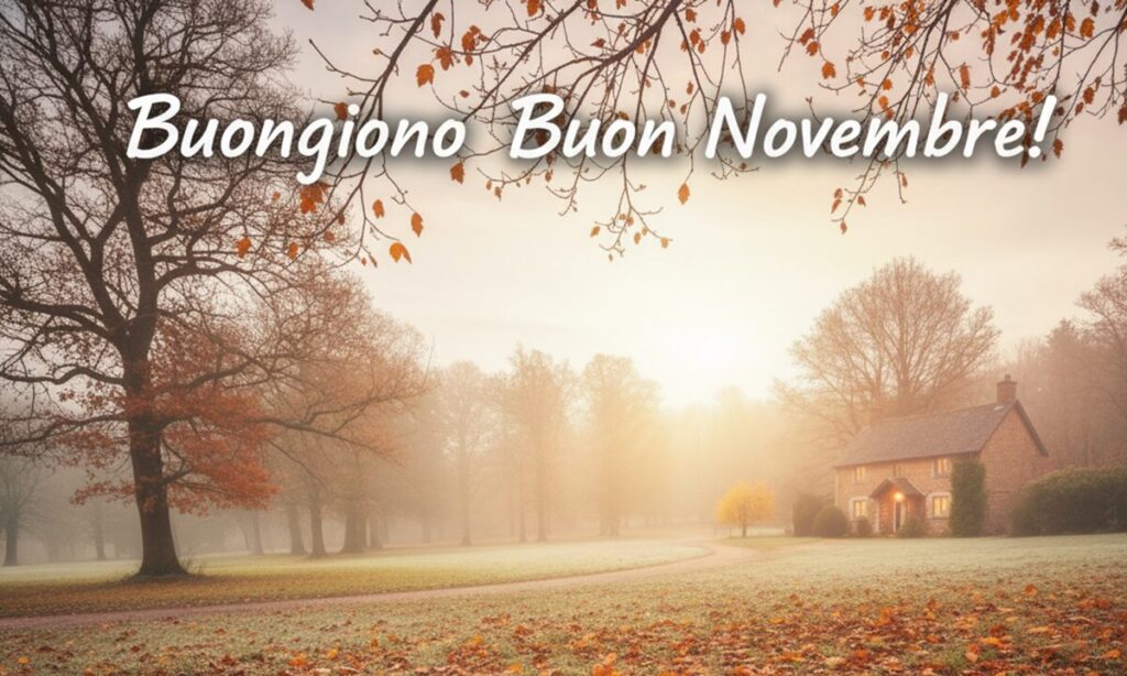 buongiorno buon novembre 2025 immagini frasi nuove originali