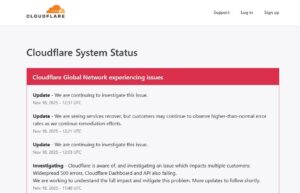 cloudflare down