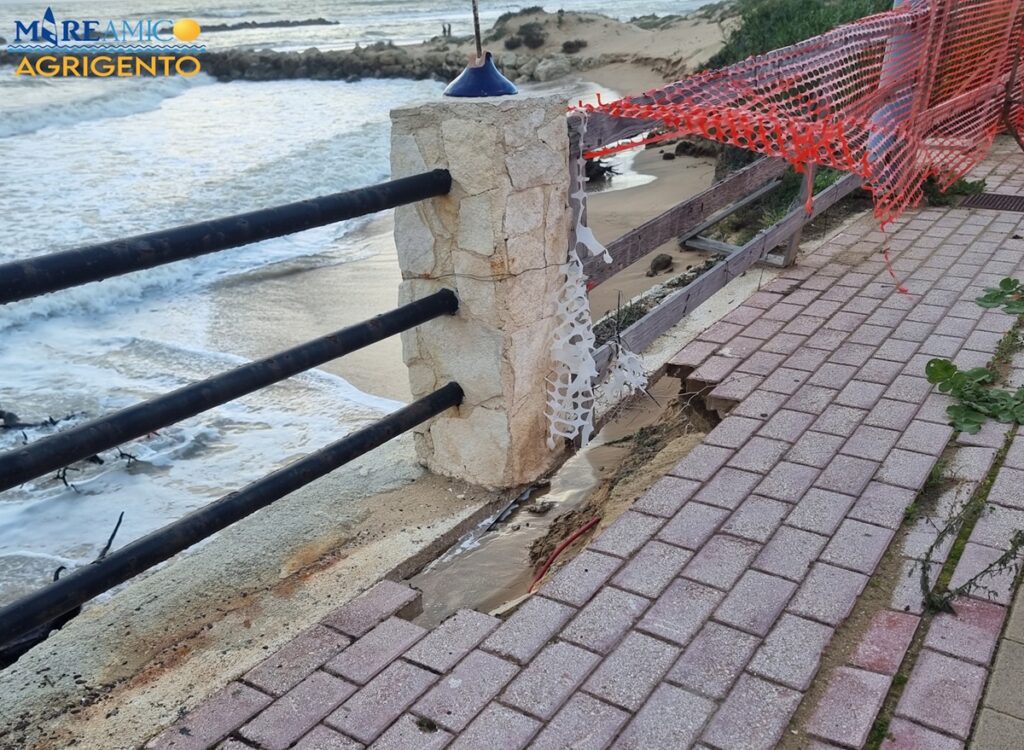 crollo pista ciclabile agrigento