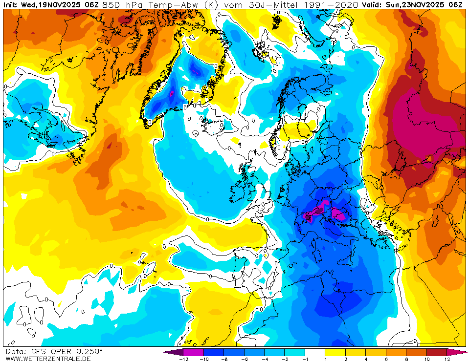 anomalie termiche domenica mattina