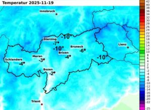 freddo temperature alto adige