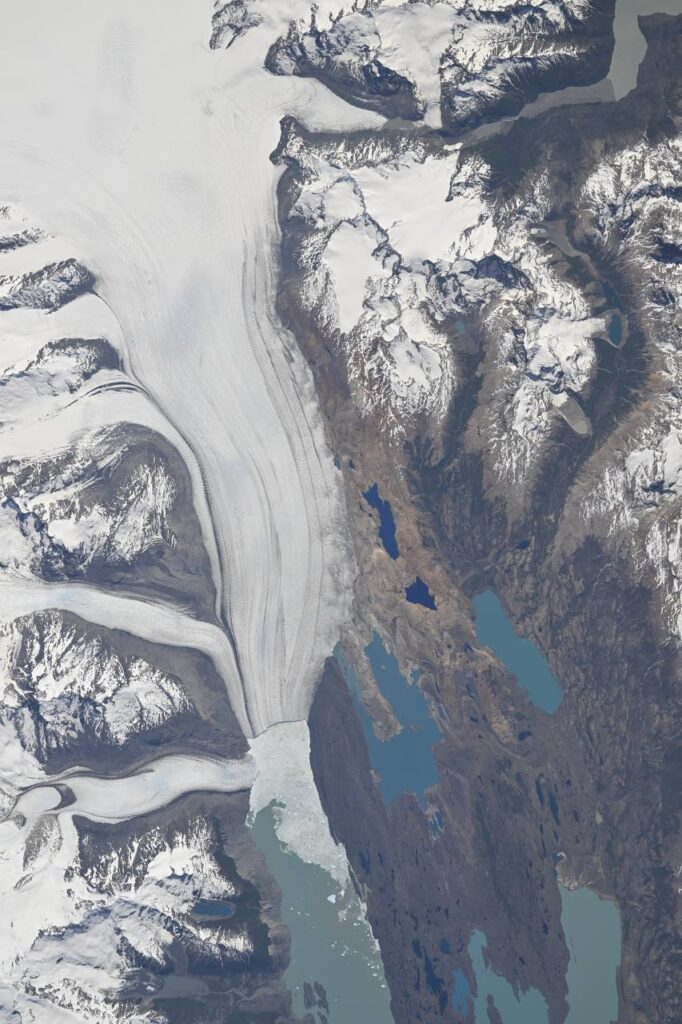 ghiacciai patagonia stazione spaziale