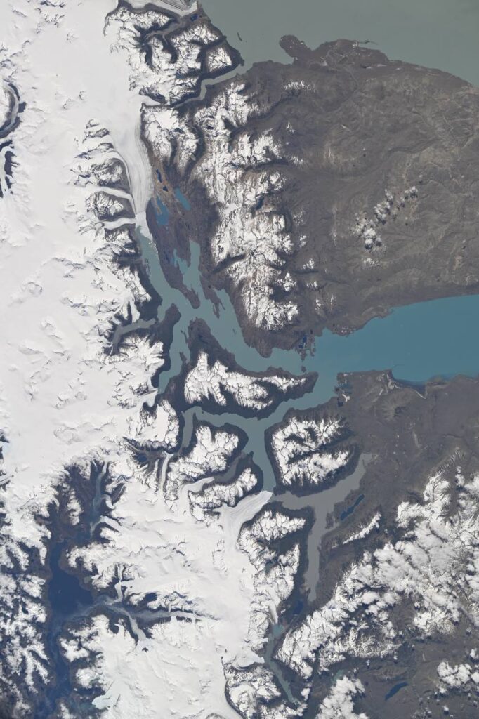 ghiacciai patagonia stazione spaziale
